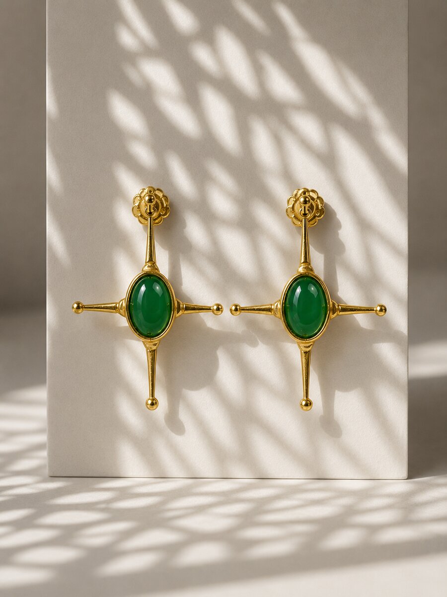 Elys - Jade Küpe